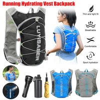 Running Hydrating Vest Reflective Backpack Trail Cycling-Ultra-Light backpack Marathon Bicycle 2L Water Bag Hiking Fitness Bag