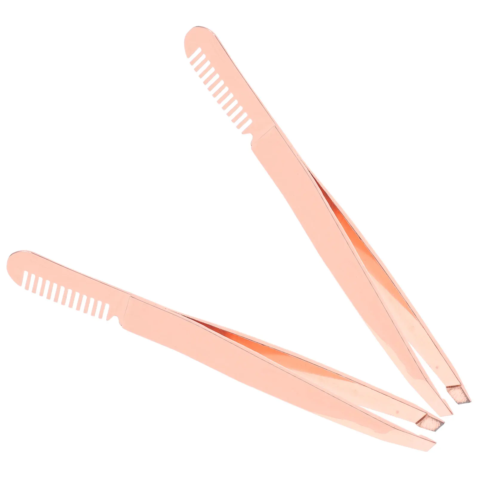 

2pcs Hair Removal Tweezers Eyebrow Plucker Stainless Beauty Tools for Women MenEyelash Extensions Facial