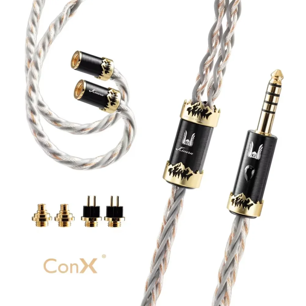 Kinera Crystal of Truth ORLOG-Cable de auriculares mejorado UP-OCC Cable de núcleo de 4/8 con enchufe MMCX/0,78mm 2 para música en vivo/juegos