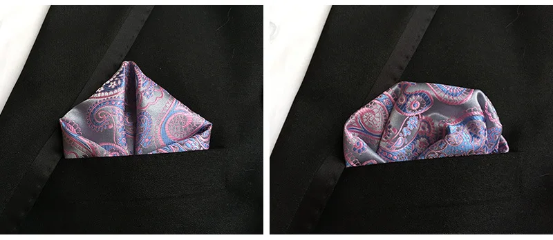 25*25cm Herren Anzüge Einstecktuch Taschentücher für Hochzeit Mode Paisley Dot Taschentücher Herren Brust Handtuch Geschenk – Detail 10