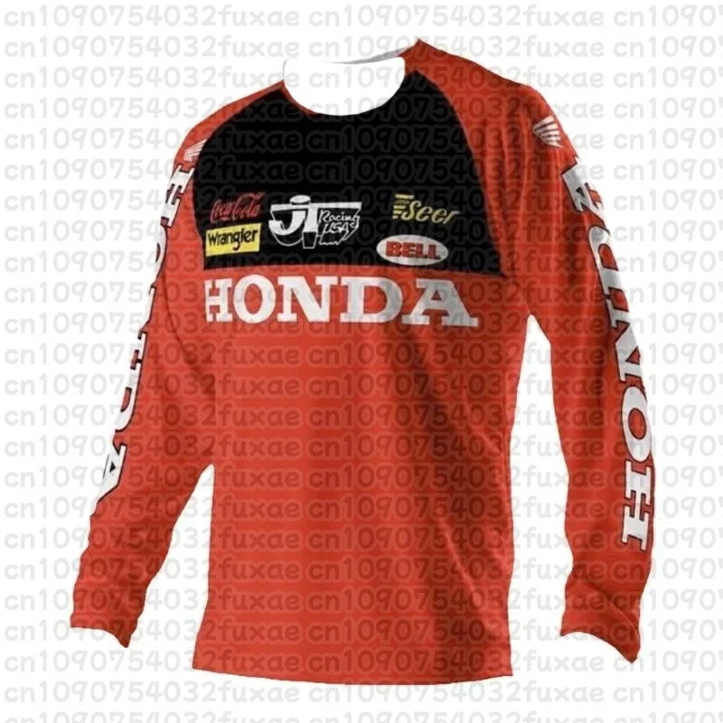 2026 Neues beliebtes Langarm-T-Shirt für Frühling und Herbst, Teamuniform für Motorradfans, atmungsaktives T-Shirt für Erwachsene und Kinder – Detail 10