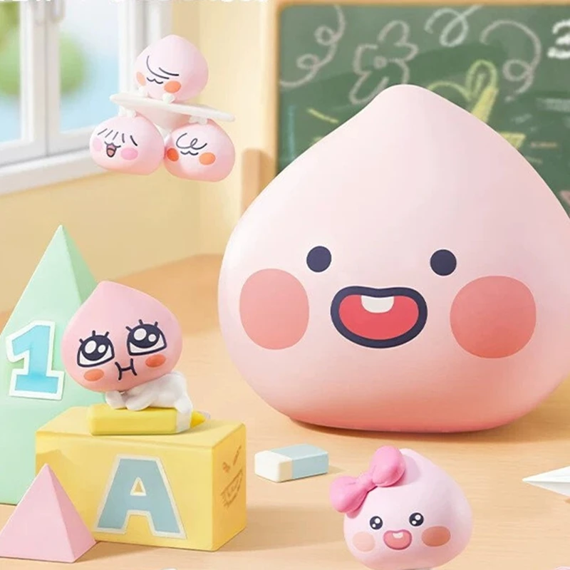 

Genuine Funism Peachfiv Peach Class Series Blind Box Cute Mini Particle Anime Figure Balloon King Mystery Box Model Ornament
