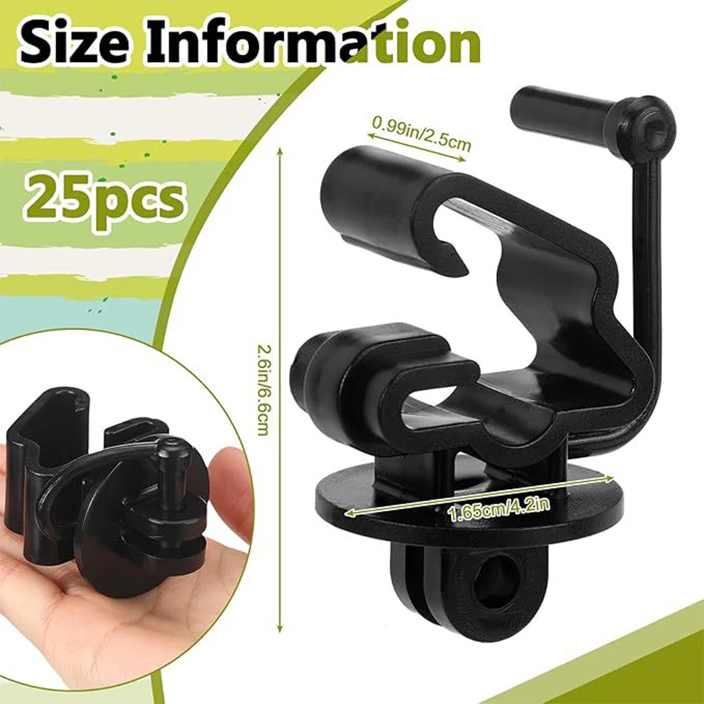 

Fence Insulators T-Post Insulators Holds Insulated Wire Tightly Non-conductive Insulation Robust Plastic Material