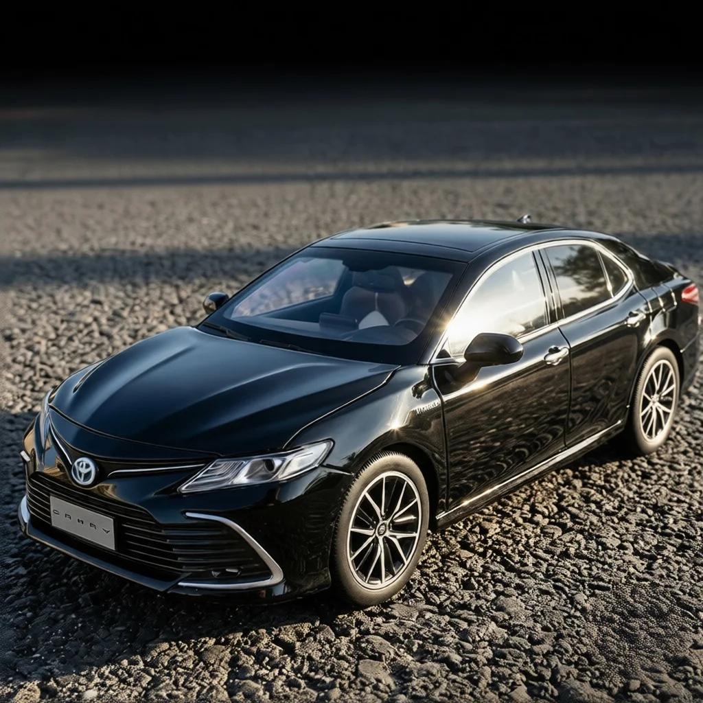 

1:18 simulation Toyota Camry 2023 alloy car model decoration, doors and engine hood, trunk can be opened, gift for large sedan