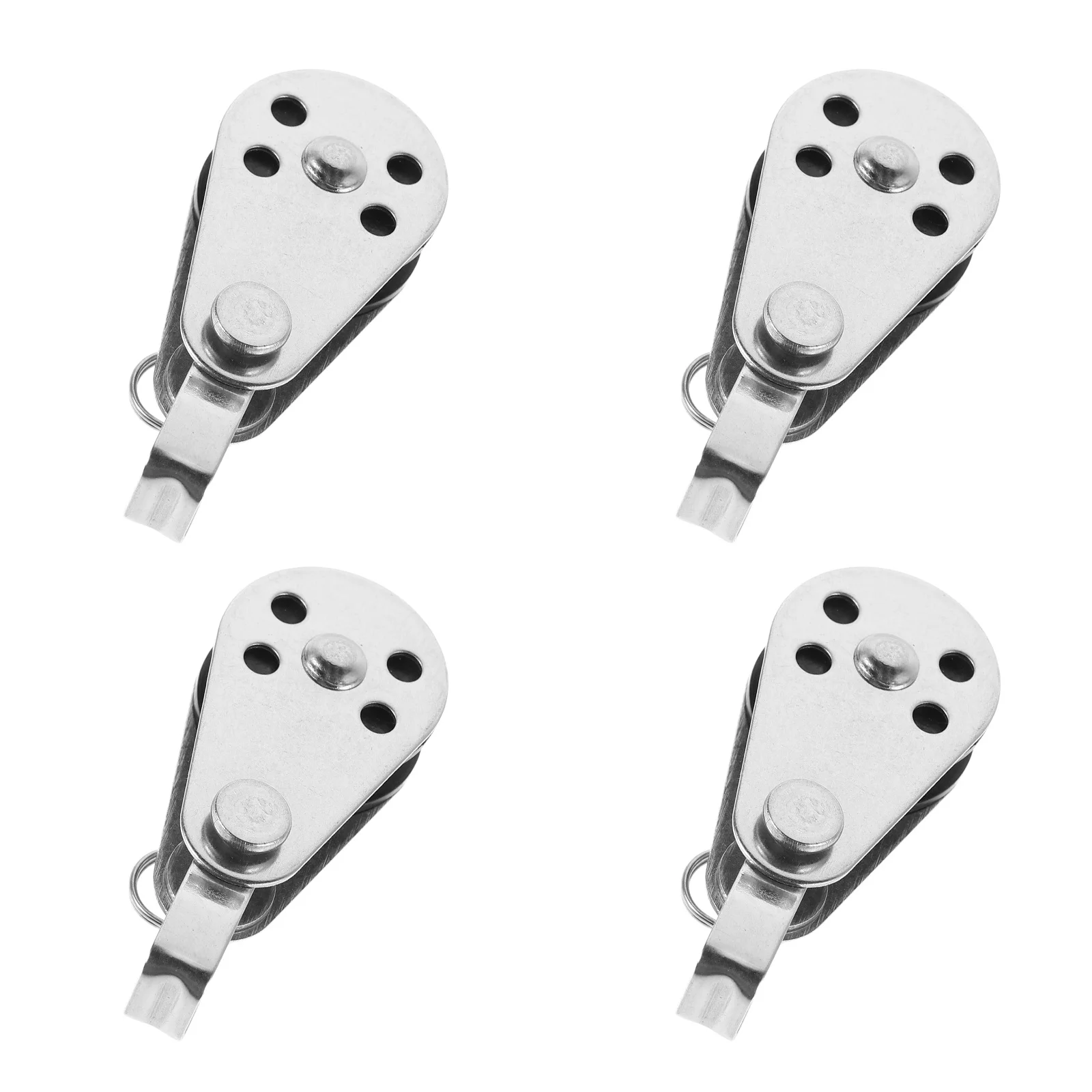 

4Pcs Nylon Marine Block Set Corrosion Resistant for Boat Sailboat Pulley Wheel High Load Rope Runner Kit Sailing Accessories