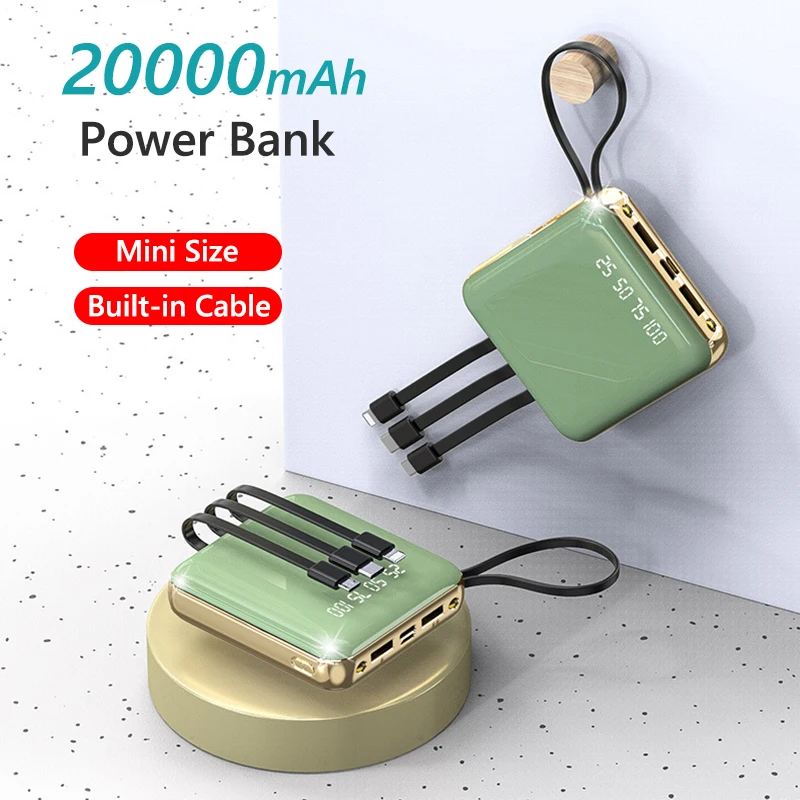 Mini Power Bank 20000mAh PowerBank USB Fast Charging For iPhone 15 14 13 pro X Xiaomi Samsung Batterie Externe Portable Charger