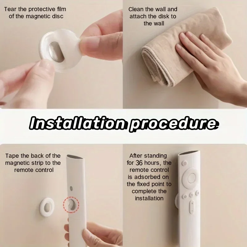 حامل جهاز تحكم عن بعد لاصق مغناطيسي، منظم تحكم عن بعد غير مثقاب مثبت على الحائط للمكتب المنزلي #6