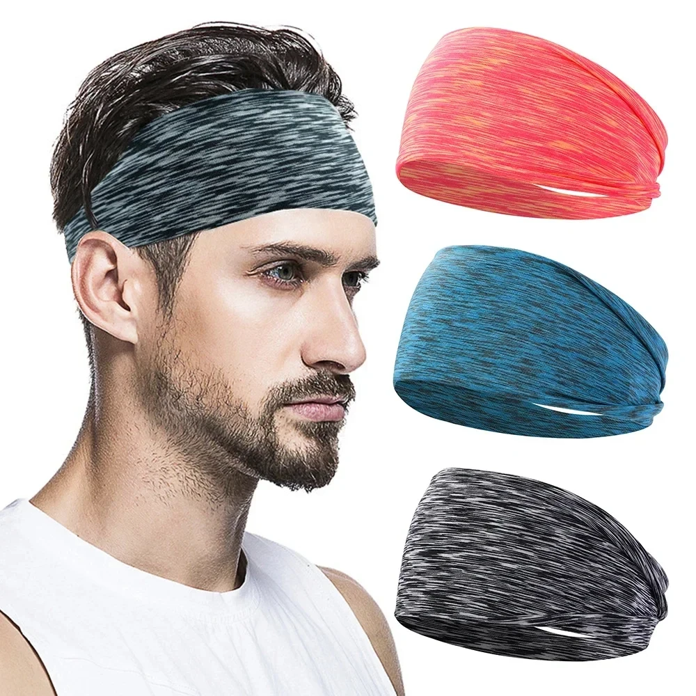 Unisex Rutschfestes Schweißabsorbierendes Breites Elastisches Stirnband Geeignet für Radfahren Yoga Laufen Fitness Tennis und Andere Sportarten – Detail 13