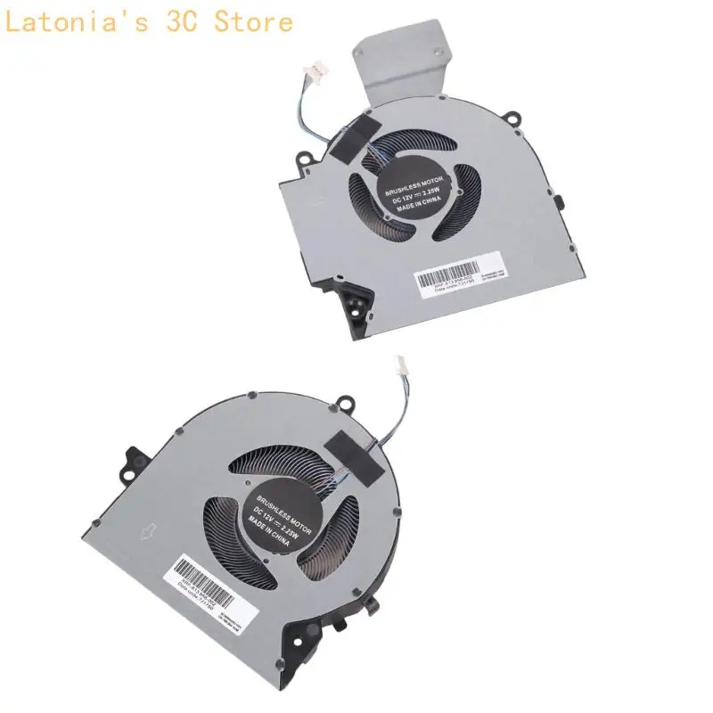 Laptops CPU GPU Lüfter für OMEN 16-B 16-C DC12V 4Pin Kühler Lüfter X3UB – Detail 2