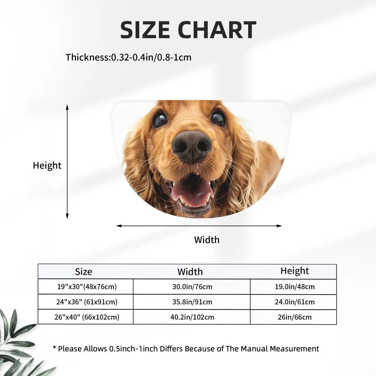 Tail Wagging Wisdom_ Nurturing Your Cocker Spaniel Spirit Soft Half Round Doormat Non Slip Bathroom Mat Absorbent Floor Carpet