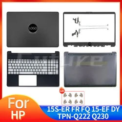 HP 15S-FQ 15S-FR 15S-EQ 15-EF 15-ER 15-DY için yeni kılıf TPN-Q222 TPN-Q230 LCD arka kapak çerçeve Palmrest Botttom kılıf siyah