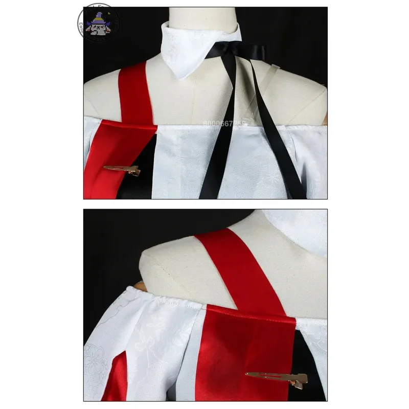 CyMarch 7th KFC Honkai ستار السكك الحديدية لعبة تأثيري حلي المشارك العلامة التجارية كرنفال المرأة موحدة شعر مستعار أنيمي فستان حفلة عيد الميلاد الزي