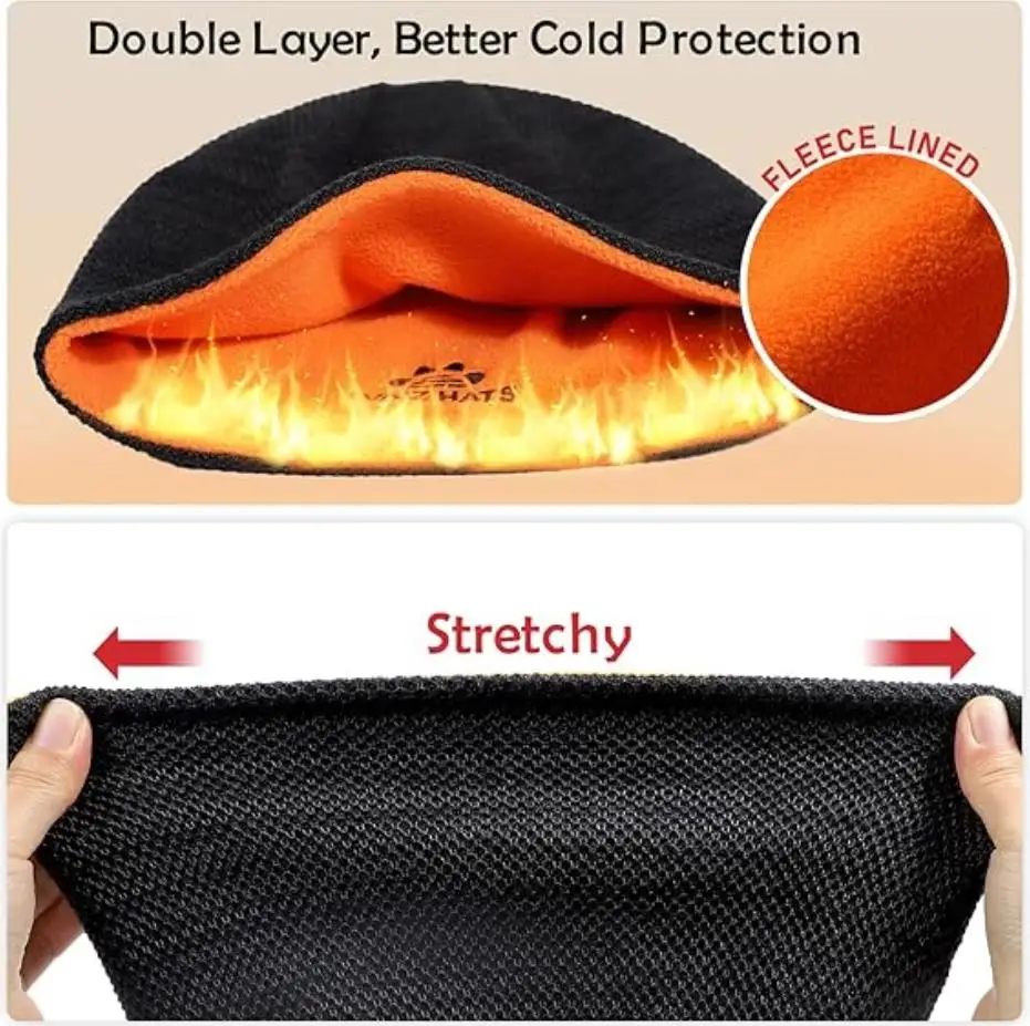رجل قبعة شتوية قبعة دافئة صوف مبطن قبعة الجمجمة للرجال عكسها النساء يندبروف ساعة قبعة متماسكة الدافئة للجنسين قبعة صغيرة
