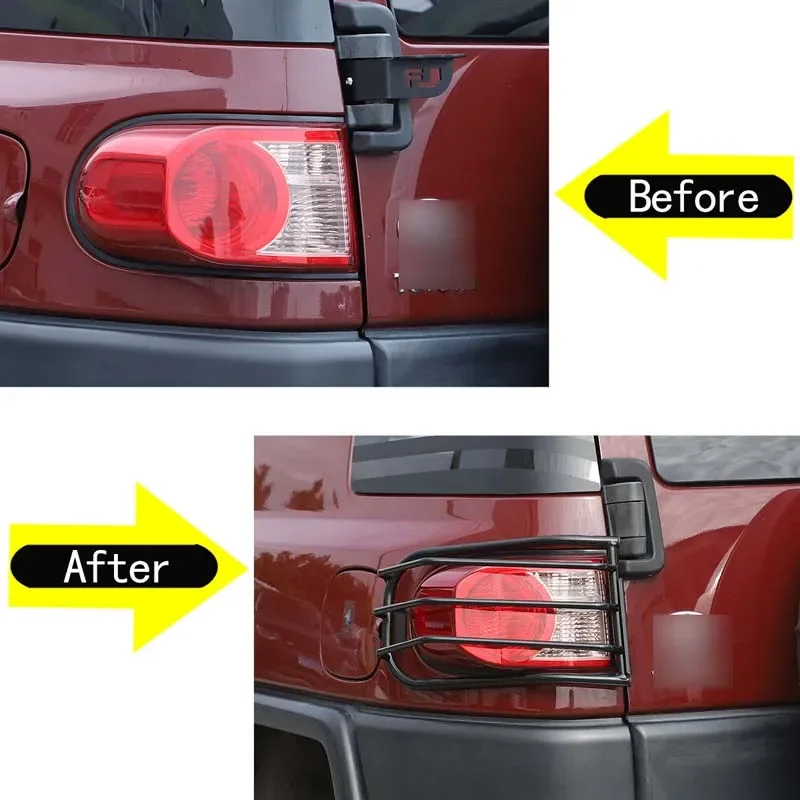 

stainless steel For 2007-2021 Toyota FJ Cruiser car front fog lights and tail lights wide indicator protective cover accessories