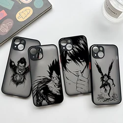 Anime Death Note Phone Case For iPhone 16 15 14 13 12 11 Mini Pro Max X XR XSMax 7 8 Plus Matte Transparent Back Cover