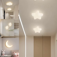 DINDALLED Modern LED Ceiling Light for Kids Bedroom Room Corridor Stairs with Stars Moon Wall Lamp Indoor Lighting Fixture Lustr