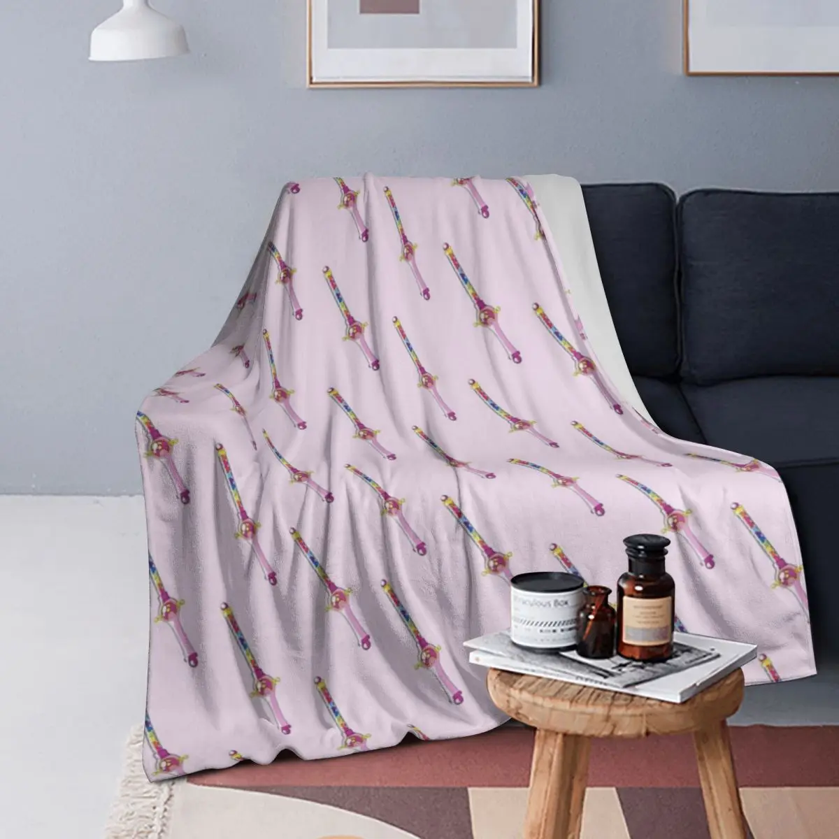 

Magical Doremi Wand Blankets Soft Warm Flannel Throw Blanket Bedding for Bed Living room Picnic Travel Home Sofa