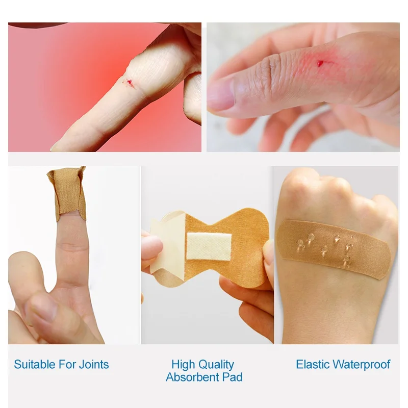 40/120pcs Band-Aids Waterproof Breathable Cushion Adhesive Plaster Wound Hemostasis Sticker Band First Aid Bandage