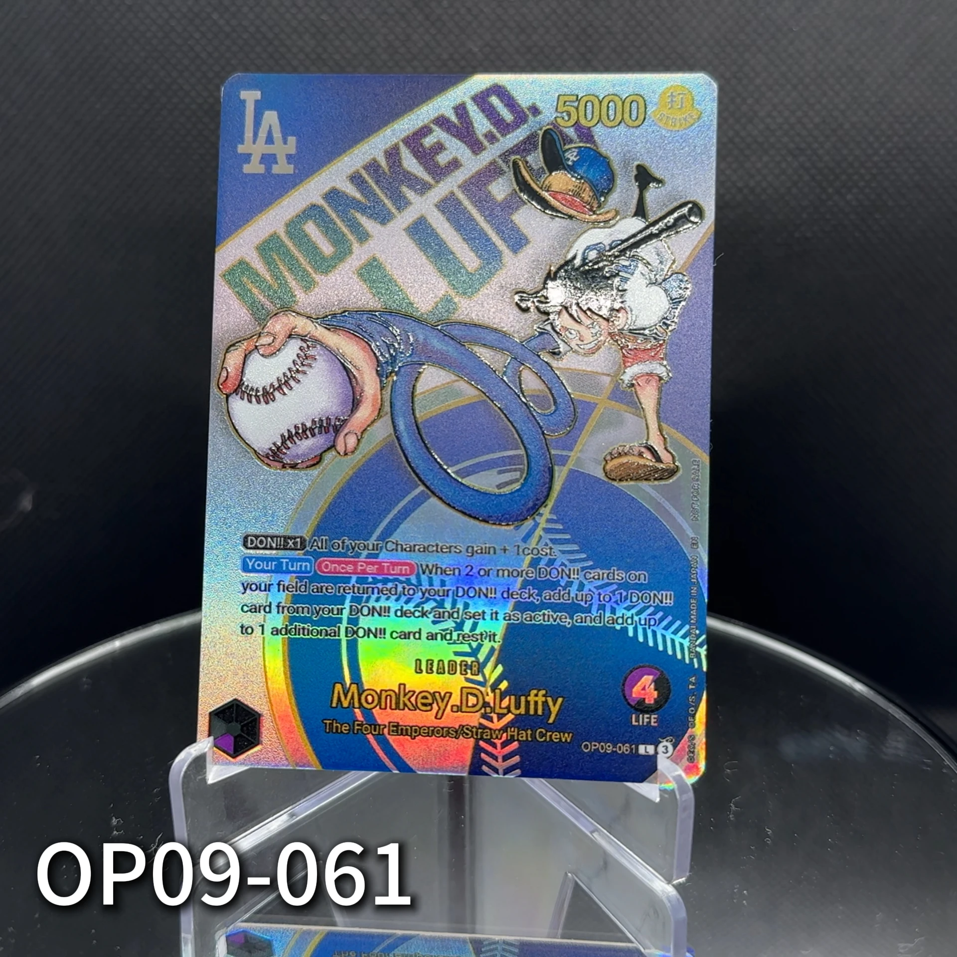ثلاثية الأبعاد قطعة واحدة TCG OPCG بطاقة زعيم اللغة الإنجليزية محكم احباط بطاقة Luffy x Dodgers EB02-010 ST10-002 قائمة كاملة من لوفي