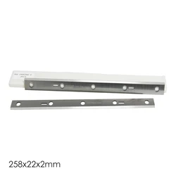 1 Pair 258mm HSS Planer Blade 258 x 22 x 2mm Thickness Planer Knife Spare Part for Scheppach HMS1070 Bernardo PT-250 Kity DRA260