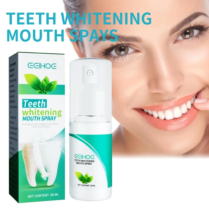 Teeth Whitening Oral Spray Clean Teeth Removal Halitosis Plaque Stains Dental Calculus Fresh Breath Toothpaste Dental Care Spray