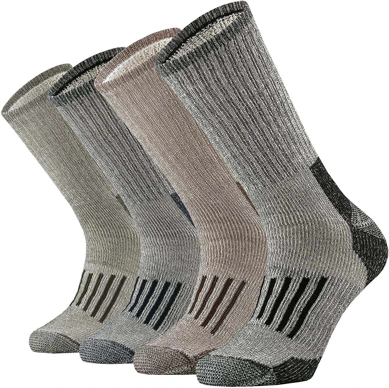 80% Merino Wool Socks Warm Thicken Hiking Cushion Crew Socks For Men Women Breathable Sports Socks Moisture Wicking Euro Size