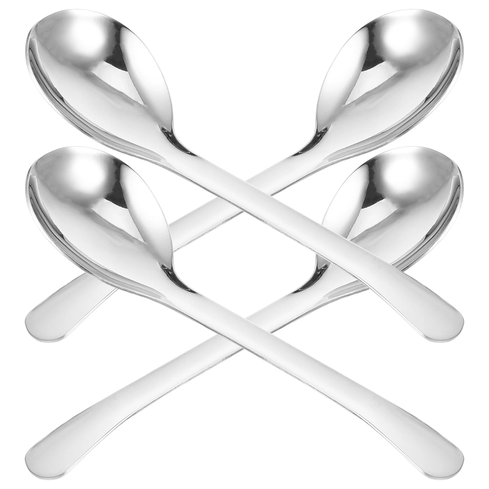 

4pcs Steel Ladle Spoon Large Size 304 Material Long Handle Ergonomic Design Dishwasher Stainless Steel Serving Spoon Safe