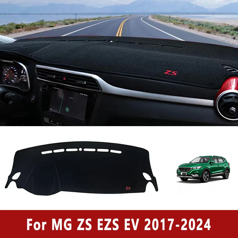 

Car Dashboard Mat Sun Shade Instrument Desk Non-slip Cover Accessories For MG ZS EZS EV 2017 2018 2019 2020 2021 2022 2023 2024