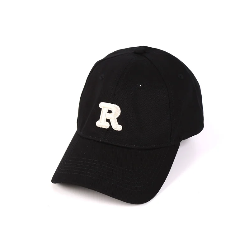 Letter R Solid Baseball Hat for Men and Women Fashion Printing Versatile Casual Sports Sunshade Outdoor Travel Accessories Hat