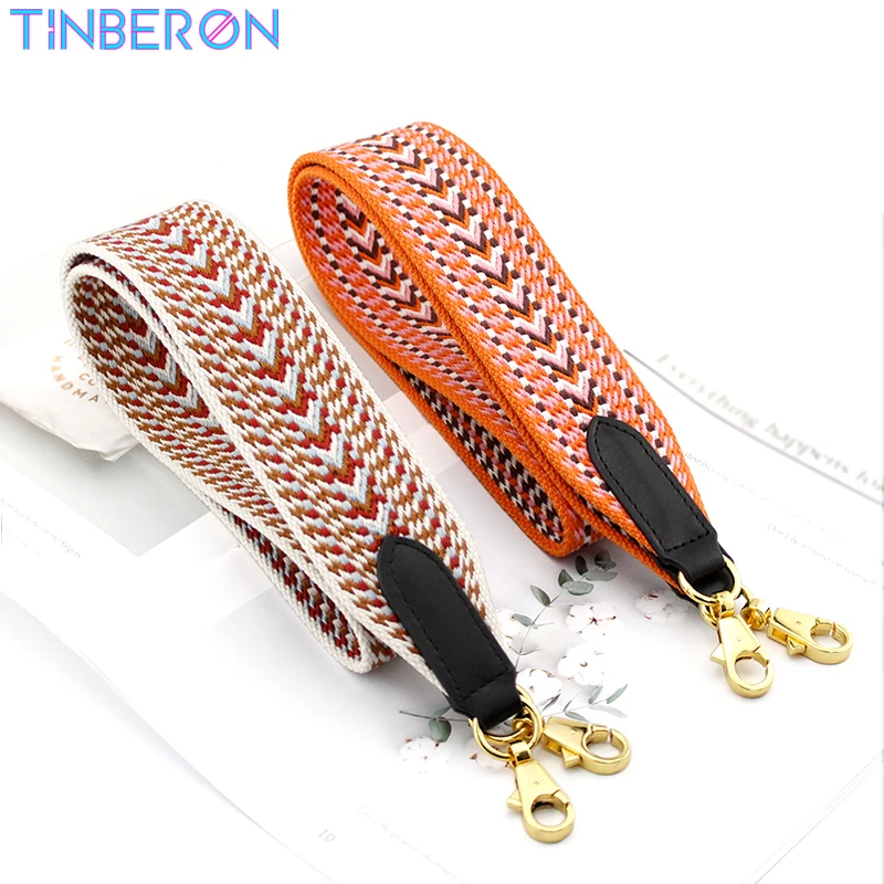 

TINBERON Shoulder Strap Accessories Replacement 5CM Canvas Webbing Bag Strap Luxury Handbag Shoulder Bag Straps Bags Accessories