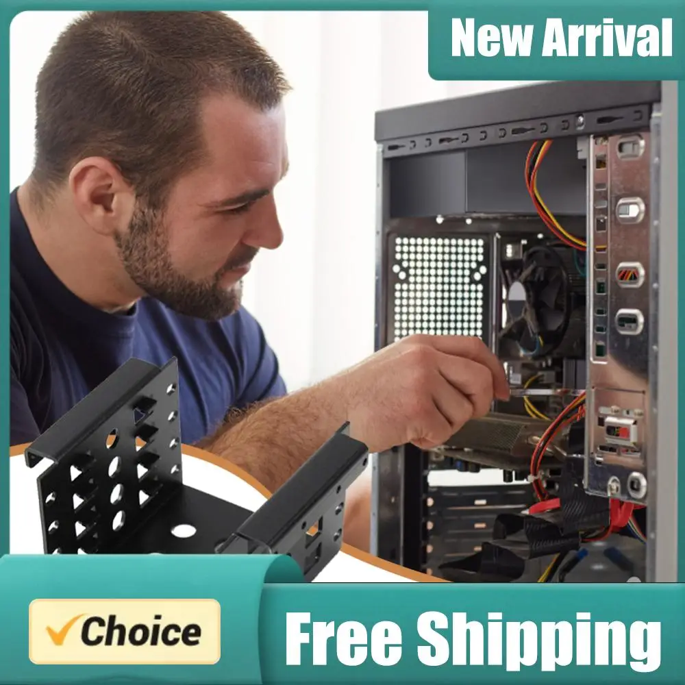 

4 Bay 2.5 inch to 3.5 inch Adapter Bracket SSD Hard Drive Enclosure Caddy Tray