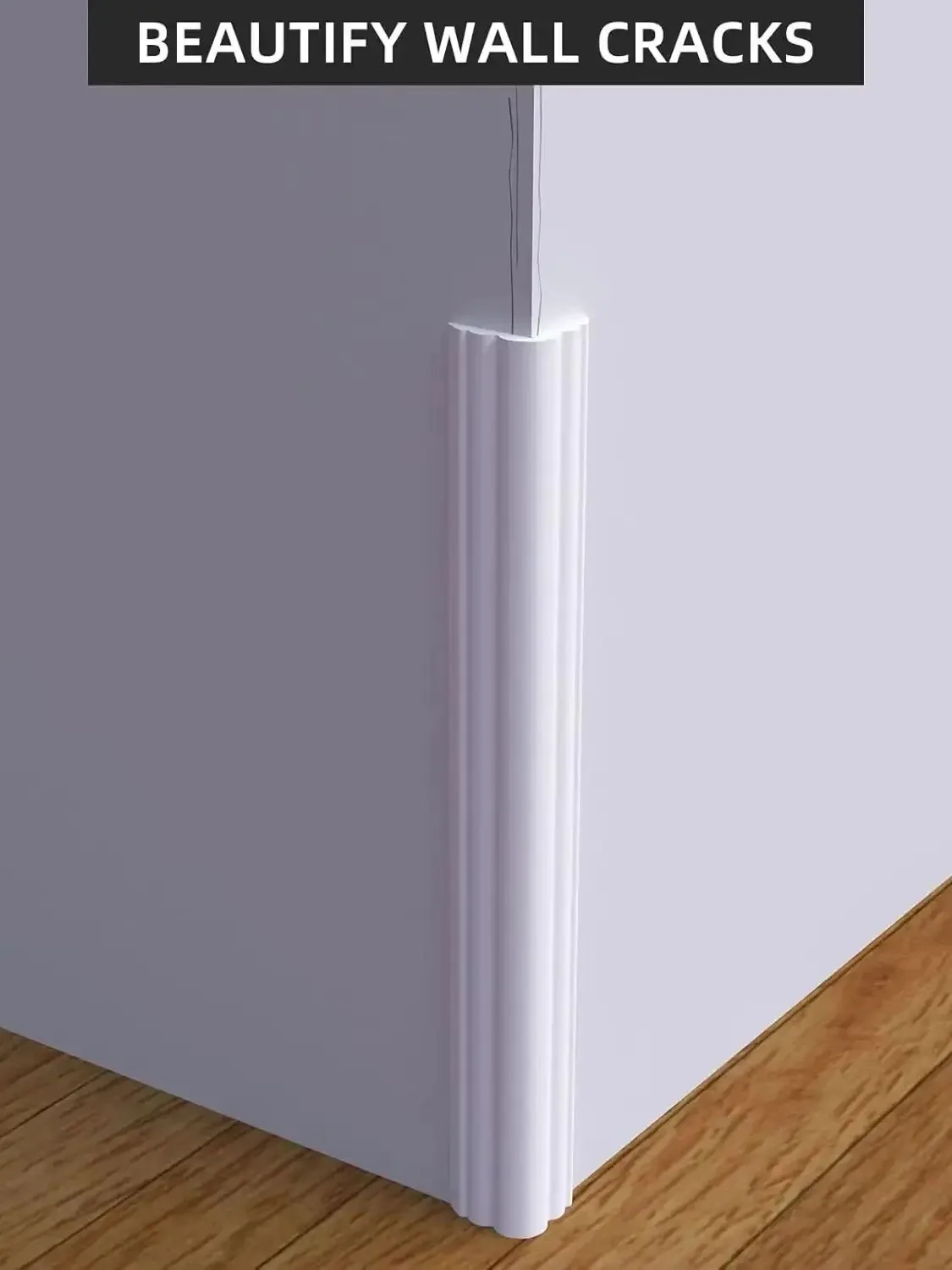 1 قطعة 39.37/78.74 بوصة حامي حافة الحائط ، واقيات الزوايا الداخلية والخارجية ، زخرفة قولبة ذاتية اللصق للطاولة ، إطار الباب #5