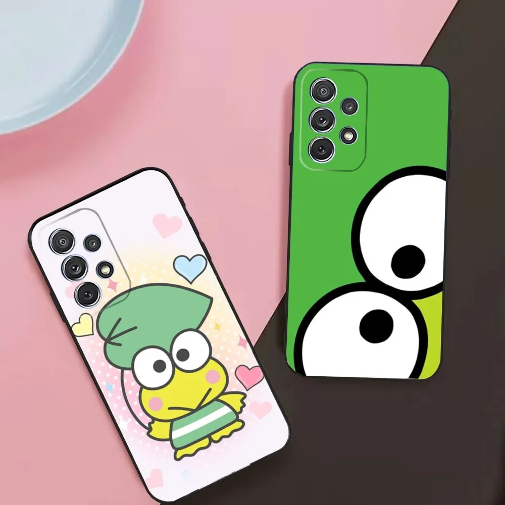 Frog K-KeroS K-KeroppiS Phone Case For Samsung Galaxy A13,A21s,A22,A31,A32,A52,A53,A71,A80,A91 Soft Black Phone Cover