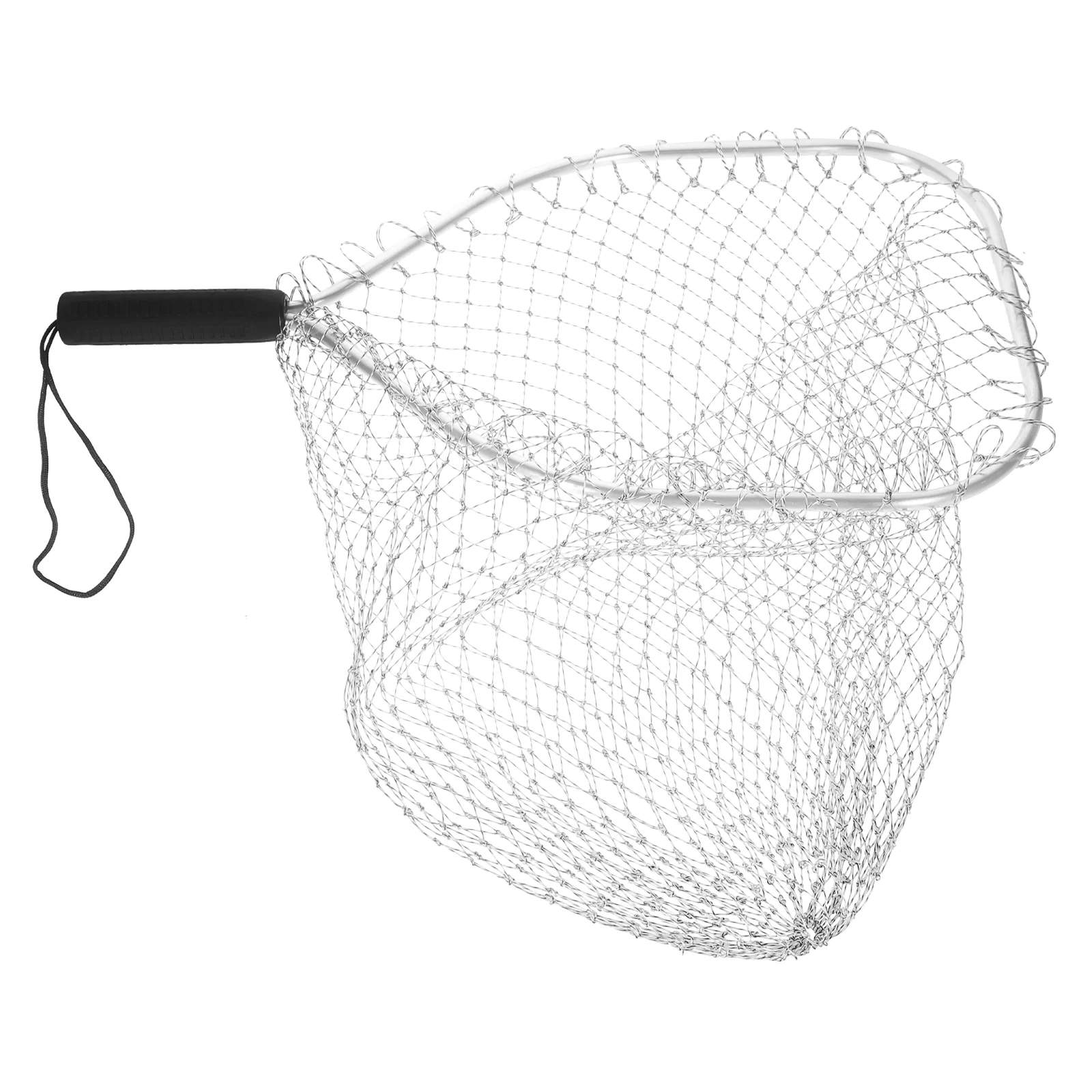 Fishing Net Gear Freshwater Portable Mesh Nets for Saltwater Square Aluminum Alloy