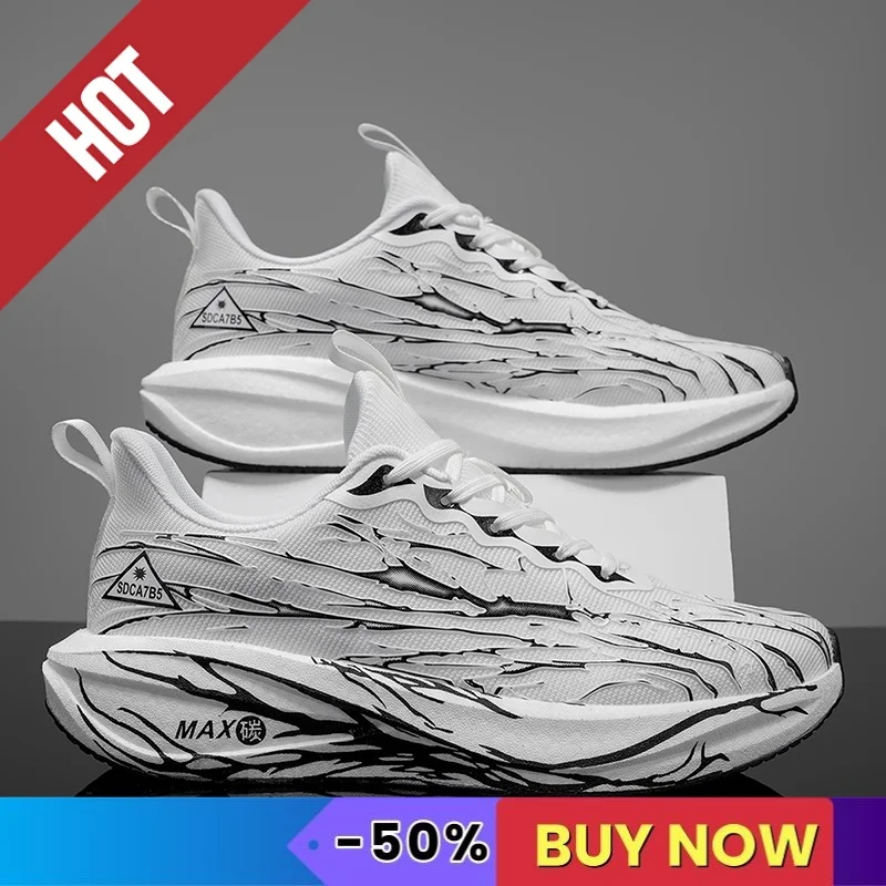 Scarpe da corsa sportive da uomo Sneakers Maratona Leggere Traspiranti Comode Scarpe da ginnastica per allenamento atletico da donna Suola morbida Cuscino d'aria