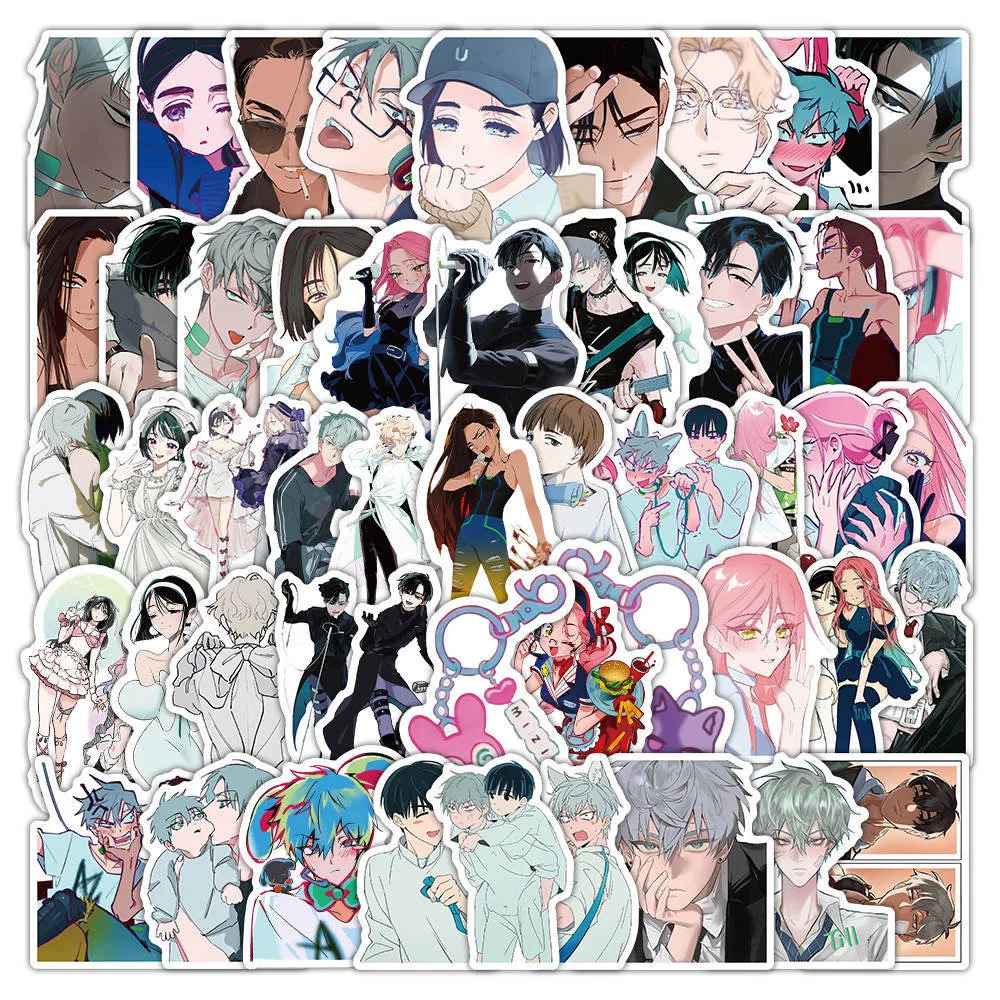 

50Pcs Anime Alien Stage Till Ivan DIY Cartoon Stickers Phone Luggage Skateboard Waterproof Decals Cosplay Accesseries Props