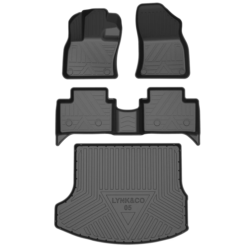 Use for LYNK CO 05 car carpet AllWeather Floor mat LYNKCO 05 trunk mat Full Set Trim to LYNK CO 05 waterproof carpet Lynkco 05