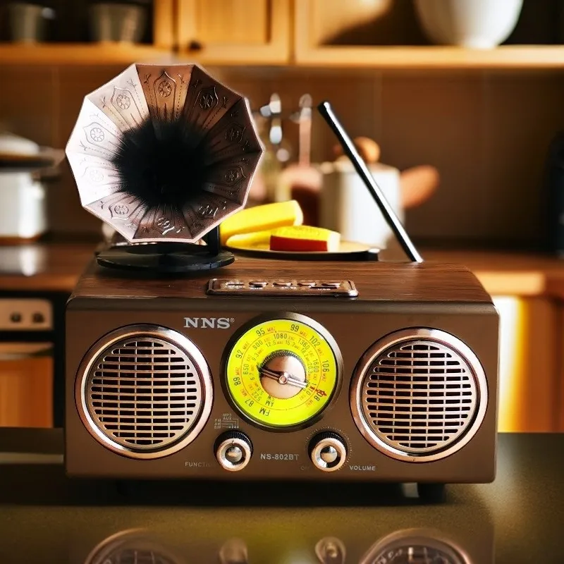 

Портативный винтажный полнодиапазонный радиоприемник Классический ретро DSP FM AM SW Радиоприемник Hi-Fi Bluetooth Динамик Музыкальная шкатулка Поддержка TF USB AUX
