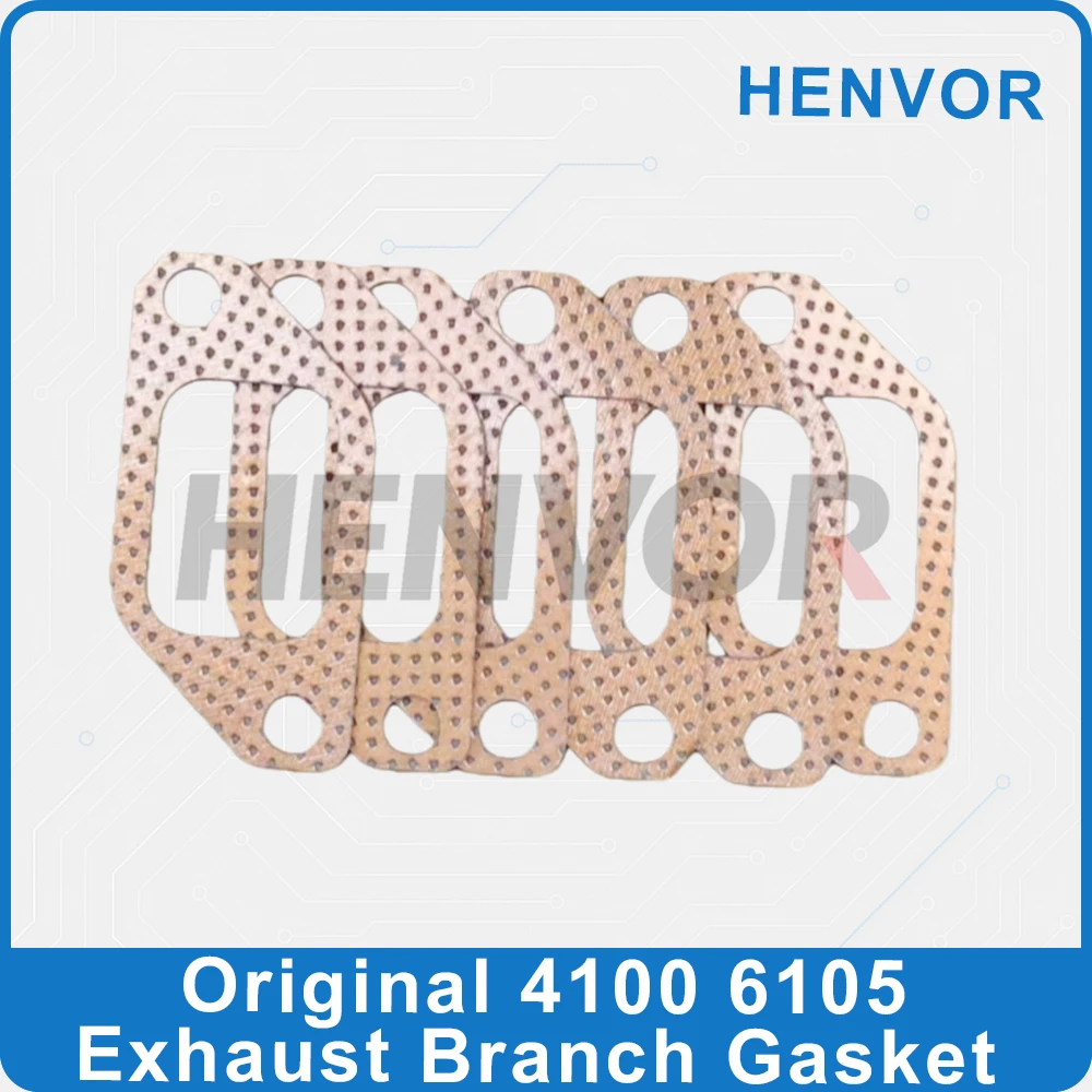 Exhaust Manifold Gasket For R4105ZD 4108 R6105 6108 Engine Exhaust Branch Mat Replacement Parts