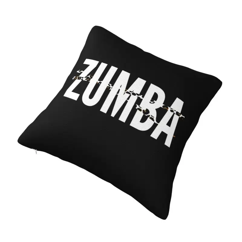 Custom Luxury Zumbas Leopard Dance Cushion Covers 45x45cm Polyester Throw Pillow for Sofa Square Pillowcase