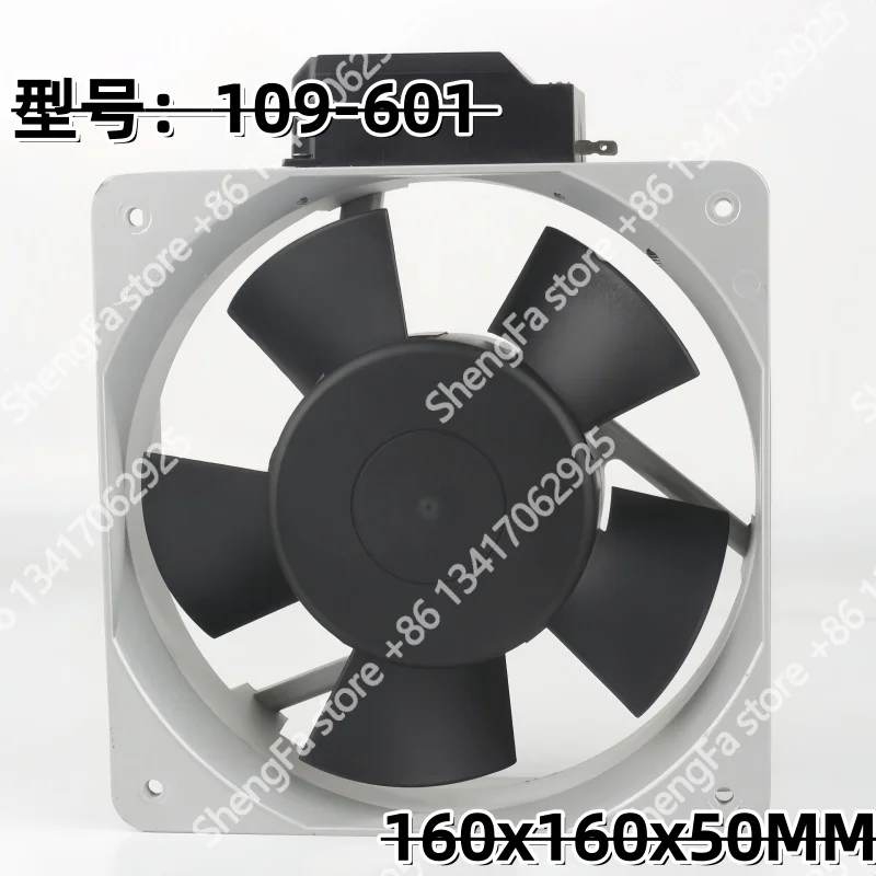 Cooling fan Original Sanyo 110V 115V 120V AC 100V 37.5/33W 0.43/0.35A DC EC 16050 16CM 160x160x50MM Aluminum frame ball 109-601 3