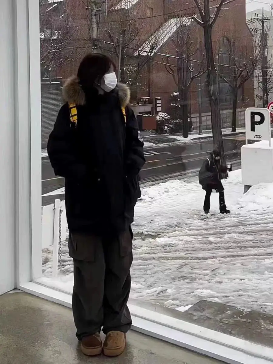 

Parkas Jacket Woman Womens Autumn Feminine Side-Zip Mock Full-Zip Turn-Down All-Match Tight-Fitting Embroidered Overcoats Lace