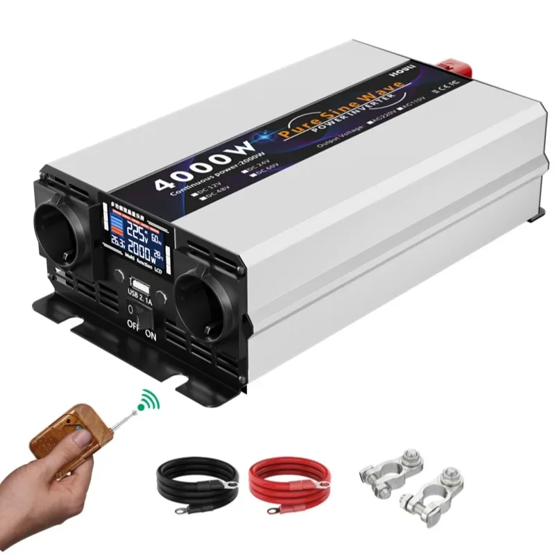 HOULI 12v 230v inverter generator 4000w 4000 watt solar pure sine wave 5kw inverter 24v 220v 110v 5000w 5kw 6000w 7000w 3000w