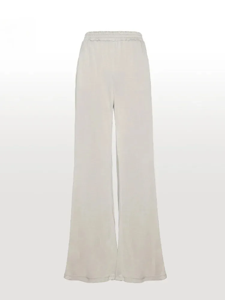 Solid Color High Waist Loose Wide Leg Pants for Women Ballet Dance Performance Practice Trousers Flowing Silhouette Trousers