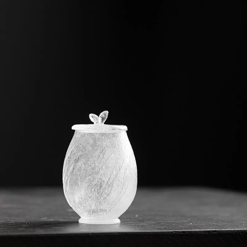 

CX ancient glazed tea can, mini tea warehouse frozen and burned, exquisite texture light luxury handmade small jar