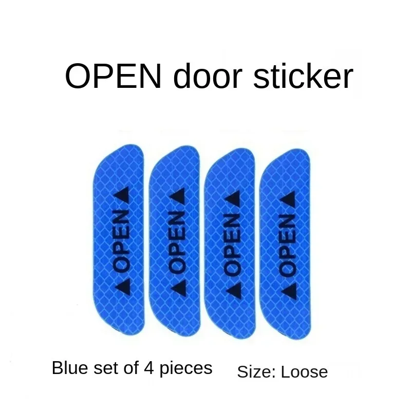 Safety Warning Stickers, Anti - scratch Decoration, Night, OPEN Door, Wheel Eyebrow, Rear Bumper, Car Reflective Stickers