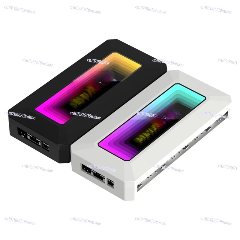 

Chassis Fan ARGB Controller PWM Temperature Control Hub 5V Three-pin Shenguang Synchronous Mirror Two-in-one