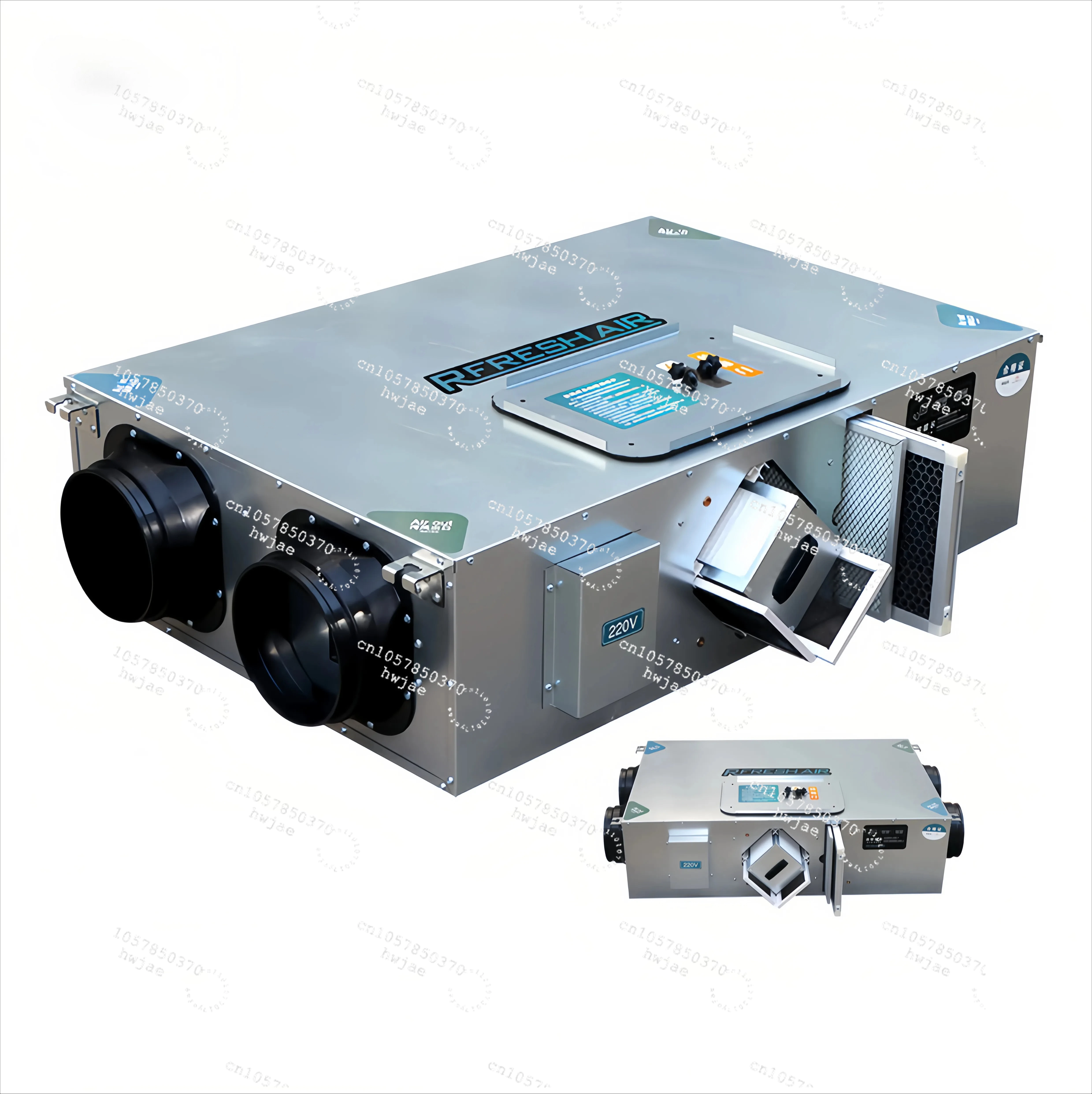 PM2.5 high-speed ceiling two-way fan full heat exchanger fresh air