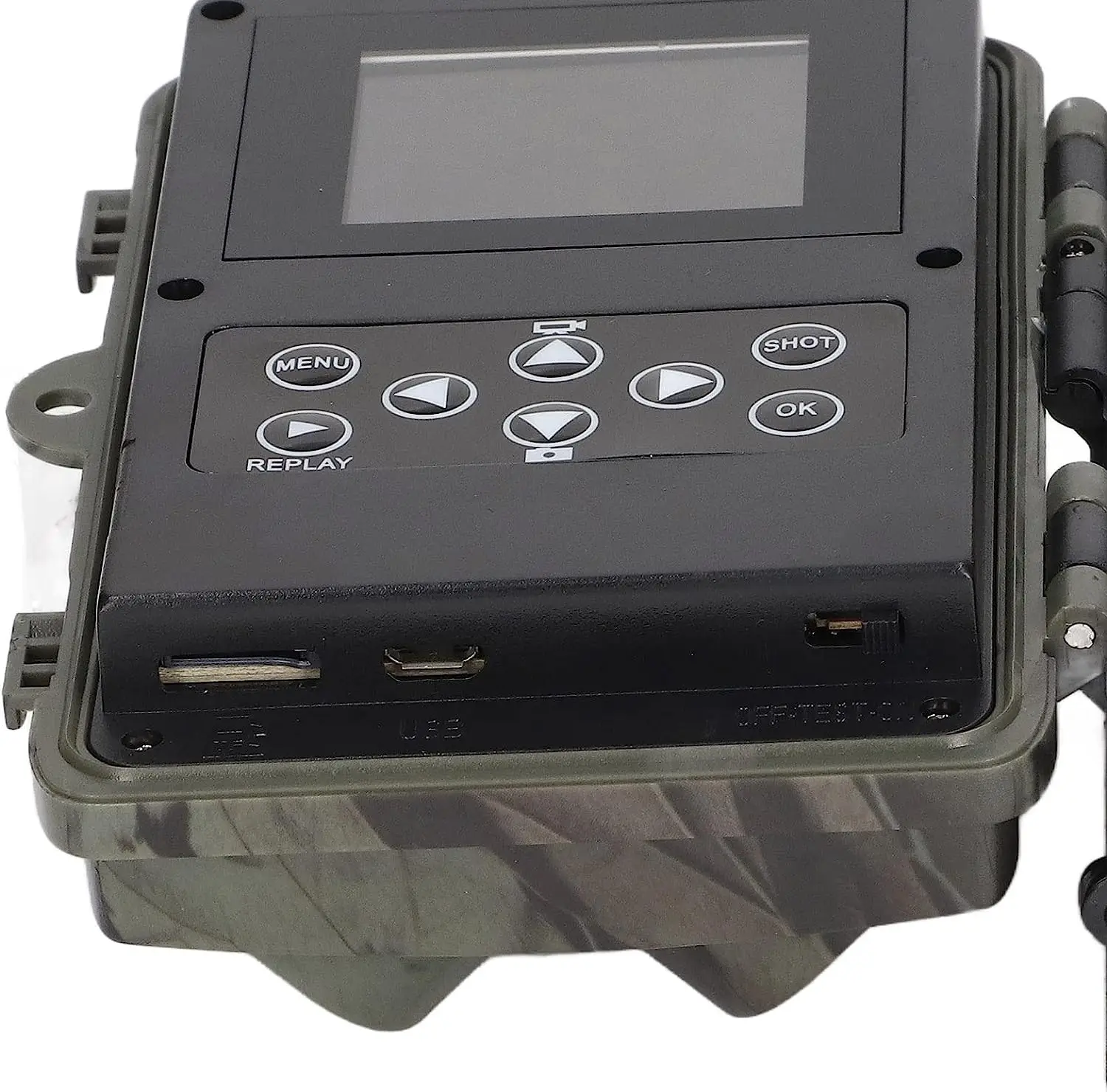 Wildkamera für den Außenbereich, 4K, 36 MP, Wildkamera, kein Leuchten, Nachtsicht, bewegungsaktiviert, wasserdicht, für Hirsch, Scouting, Jagdkamera – Detail 4