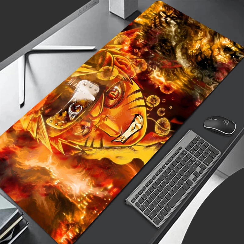 

Mouse Pad Large Uzumaki Naruto Gamer Keyboard Mat Pads Gaming Desk Protector Laptops Mousepad Deskmat PC carpet Anime Mousepad